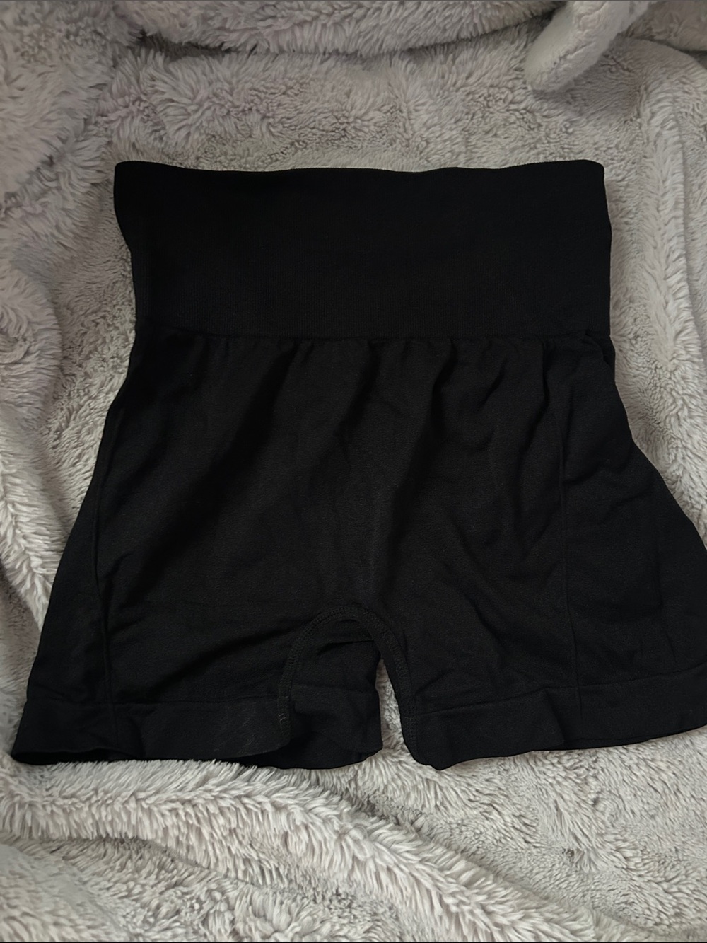 High-Waist Black Sculpting Shorts for Women shaping short